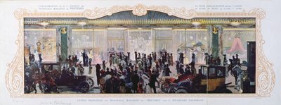 Anuncio para la inauguración de nuevos edificios en los grandes almacenes parisinos Printemps, 1910 de French School