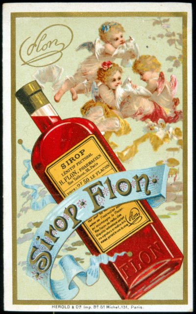 Tarjeta publicitaria para "Syrup Flon". s.f. siglo XIX de French School