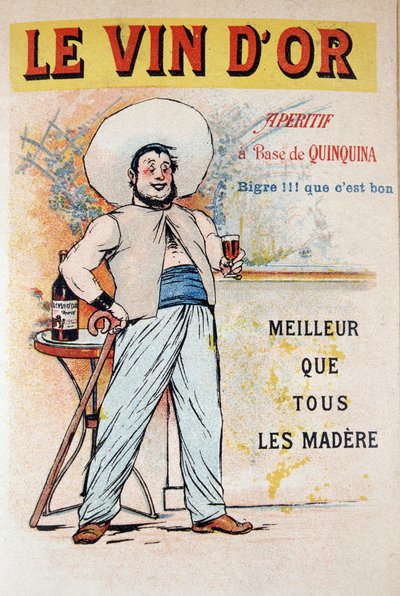 Cartel publicitario para el aperitivo a base de quinina Le Vin d
