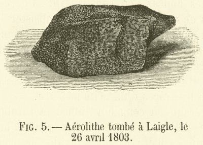 Aerolito caído en Laigle, el 26 de abril de 1803 de French School