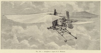 Aeroplano a vapor de J Hofmann de French School