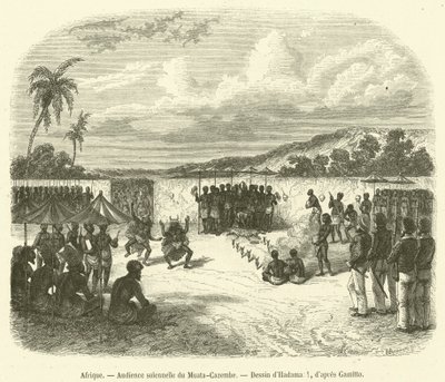 África, Audiencia solemne del Muata-Cazembe de French School