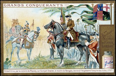 Después de la victoria de Plassey sobre Surajah Dowlah, el maestro de Bengala dio a Inglaterra el Imperio de la India en 1757. Siglo XIX de French School