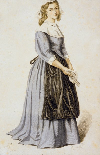 Agnes, de "La escuela de las esposas" de Moliere de French School