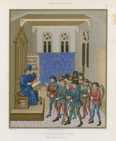 Lección de agricultura de French School