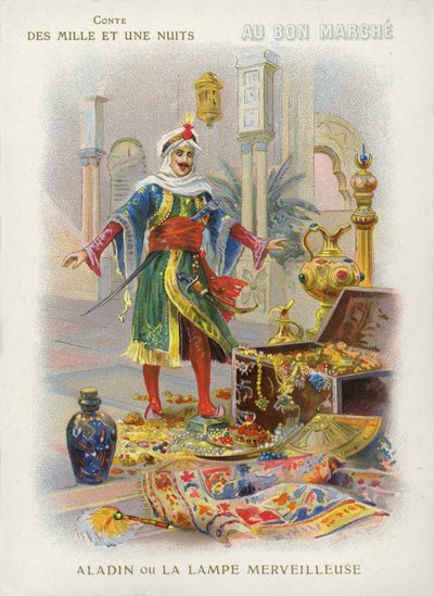 Aladino y la lámpara mágica de French School