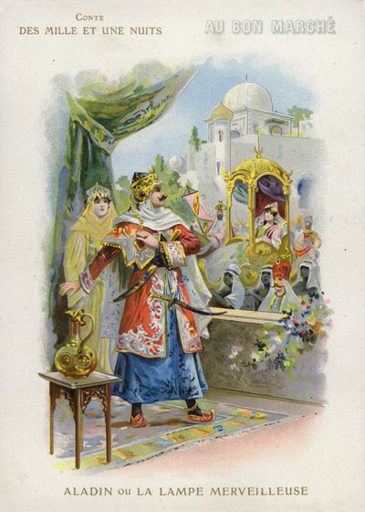 Aladino y la lámpara mágica de French School