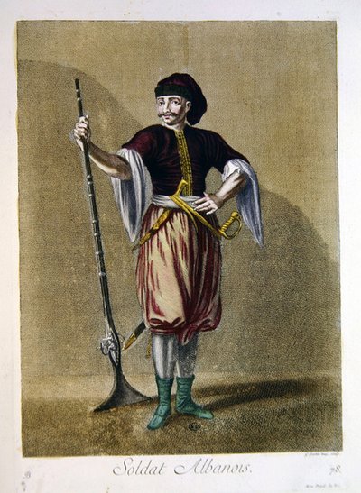 Soldado albanés, del 