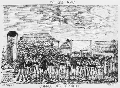 Álbum de la Isla de los Pinos, pase de lista de los deportados, 1878-79 de French School