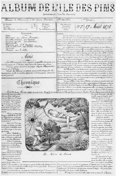 Álbum de la Isla de los Pinos, página del título, 17 de agosto de 1878 de French School