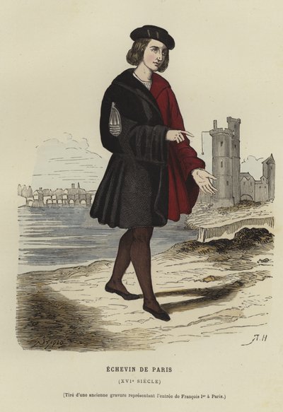 Concejal de París, siglo XVI de French School