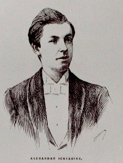 Aleksandr Nikolaievitch Skriabine (1872-1915), ilustración de 