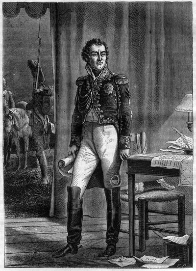 Alexandre Berthier (1753-1815), Príncipe de Neuchatel y Mariscal de Francia (grabado) - Retrato de Louis Alexandre (Louis-Alexandre) Berthier (1753-1815), Príncipe de Neuchatel, Mariscal de Francia - en “Histoire de l