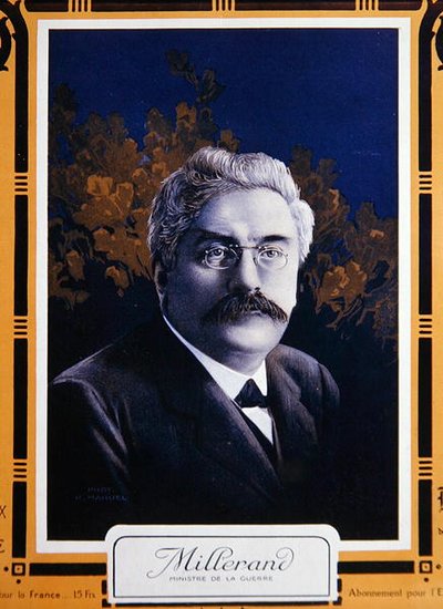 Alexandre Millerand como Ministro de Guerra en 1915 de French School