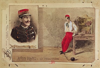 Alfred Dreyfus (1855-1935) como prisionero, 1894-1906 de French School
