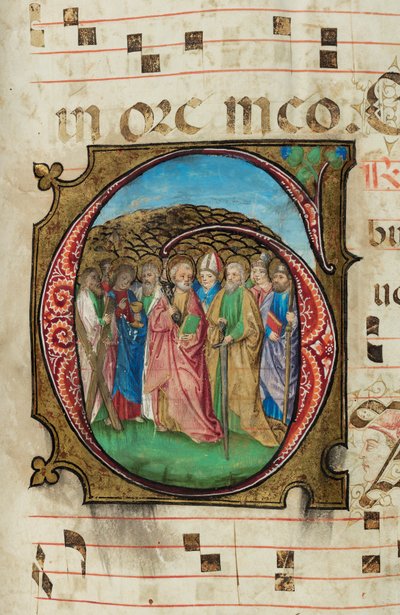 Todos los Santos, Gradual, f.85 de French School