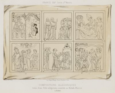 Composiciones alegóricas de French School