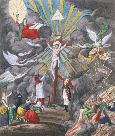 Alegoría del restablecimiento de la religión católica en Francia en 1802 bajo Napoleón Bonaparte como Primer Cónsul, 1802 de French School
