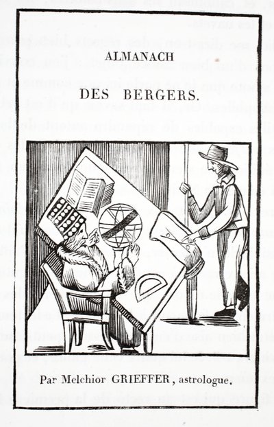 Almanaque de los Pastores por Melchior Grieffer, astrólogo de French School