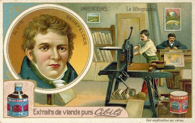 Alois Senefelder, inventor de la litografía de French School