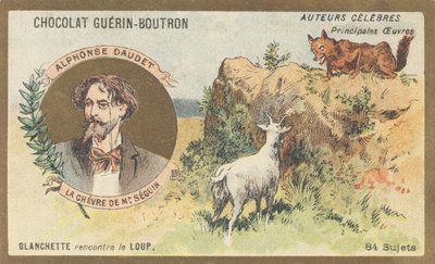Alphonse Daudet (1840-1897), escritor y dramaturgo francés, autor de “La cabra de Monsieur Seguin”, uno de los cuentos de “Cartas desde mi molino” de French School