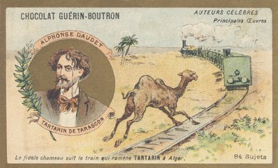 Alphonse Daudet (1840-1897), escritor y dramaturgo francés, autor de "Tartarin de Tarascón" (1872) de French School