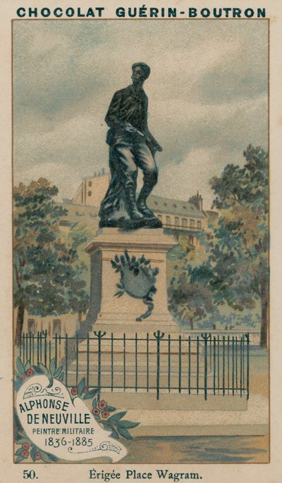 Alphonse De Neuville, Pintor Militar, 1836-1885, Erigida en Place Wagram de French School