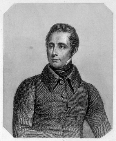Alphonse de Lamartine, poeta francés (1790-1869). En 