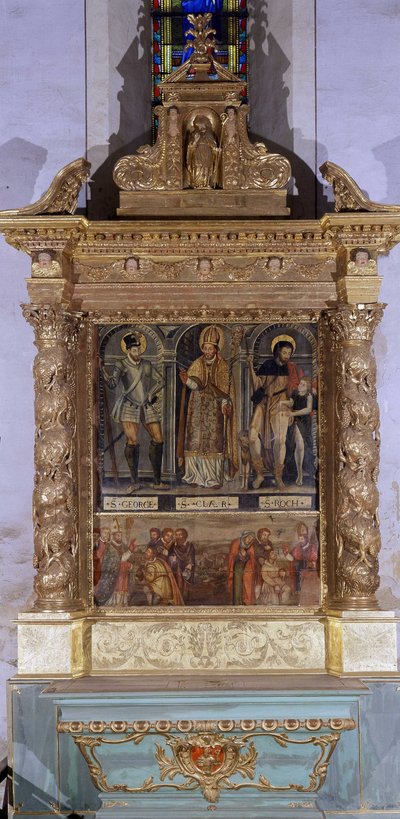 Altar de San Clair (también llamado altar de San Roch) de French School