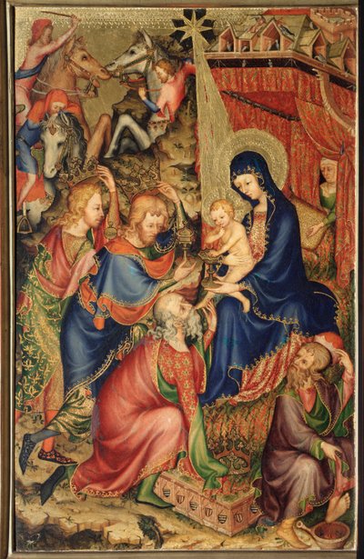 Altarolo del Bargello: adoración de los Magos (díptico del Bargello, adoración de los Magos) de French School