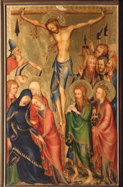 Altarolo del Bargello: crucifixión (díptico del Bargello, crucifixión) de French School