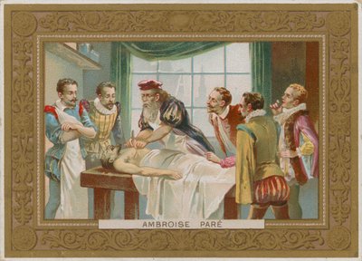 Ambroise Paré, cirujano francés del siglo XVI de French School