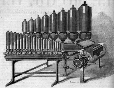 Órgano de vapor americano. Grabado en “Le Monde Illustré” n°146 del 28 de enero de 1860. de French School