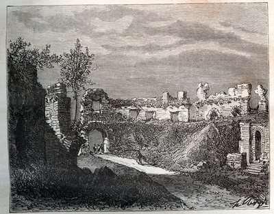 Anfiteatro de Fréjus - grabado en “La France illustree: geographie, histoire, administration statistique” por V.A. Malt-Brown. 1884 de French School