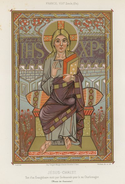 Una representación de Jesucristo del siglo VIII de French School