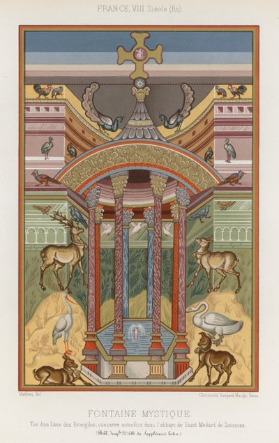 Una representación de una fuente mística del siglo VIII de French School