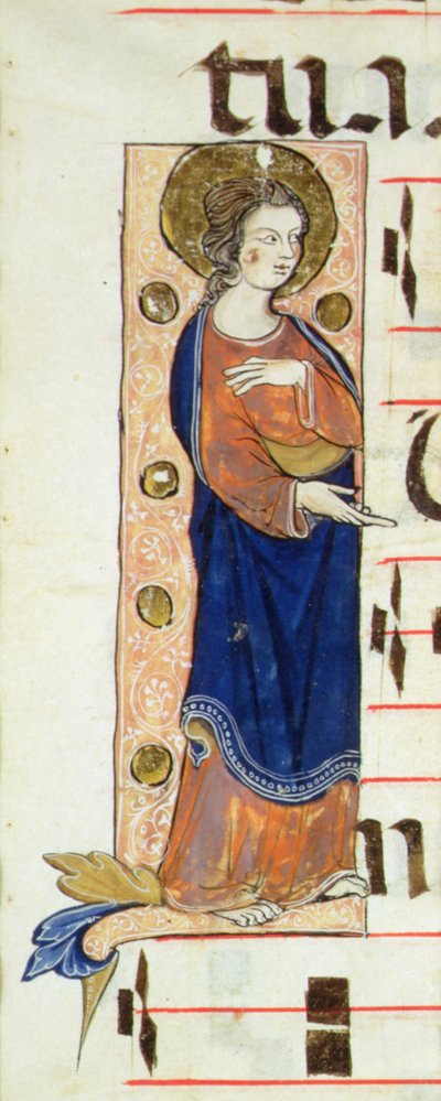 Un apóstol, posiblemente San Juan, c.1320 de French School