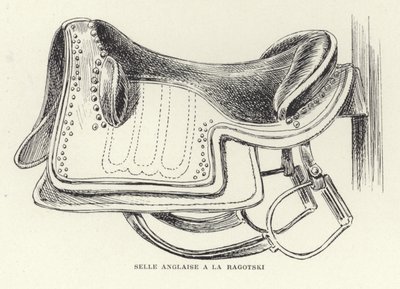 Una silla de montar inglesa por Ragotski de French School