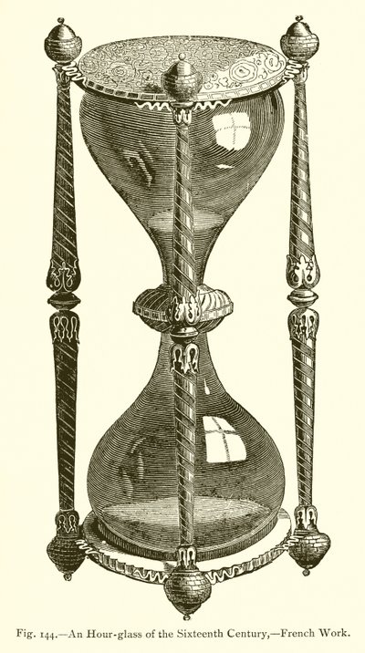 Un reloj de arena del siglo XVI, obra francesa de French School