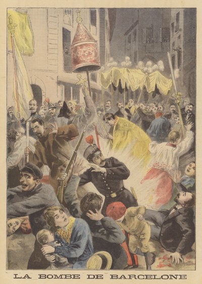 Atentado anarquista en Barcelona de French School