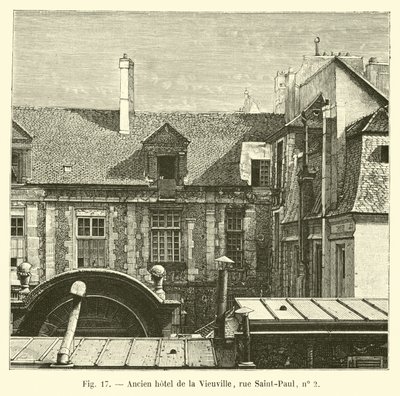 Antiguo hotel de la Vieuville, calle Saint-Paul, no 2 de French School