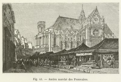 Antiguo mercado de Prouvaires de French School