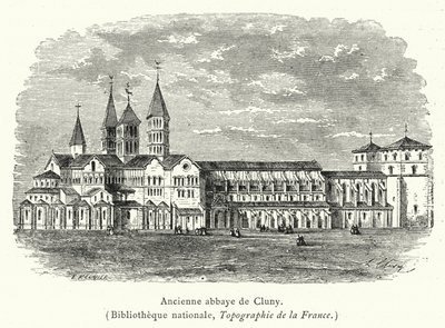 Antigua abadía de Cluny de French School