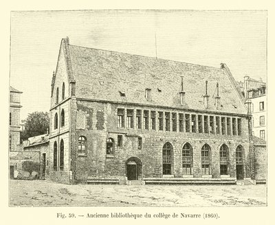 Antigua biblioteca del colegio de Navarra, 1860 de French School