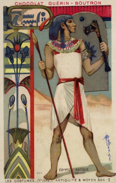 Soldado egipcio antiguo de French School