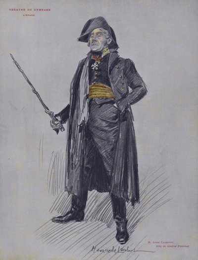 Andre Calmettes como General Favernay en LEpave de French School