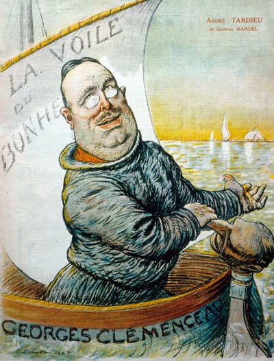 André Tardieu (litografía en color) de French School