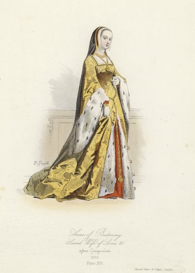 Ana de Bretaña, segunda esposa de Luis XII de Francia de French School
