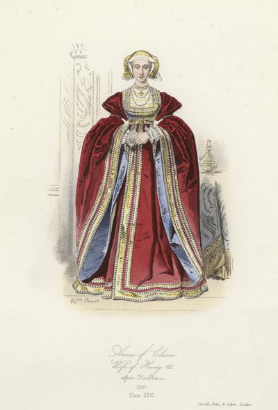 Ana de Cleves, cuarta esposa de Enrique VIII de Inglaterra de French School