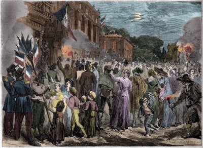 Anexión de Saboya y Niza a Francia - 1860 Anexión de Niza por Francia de French School